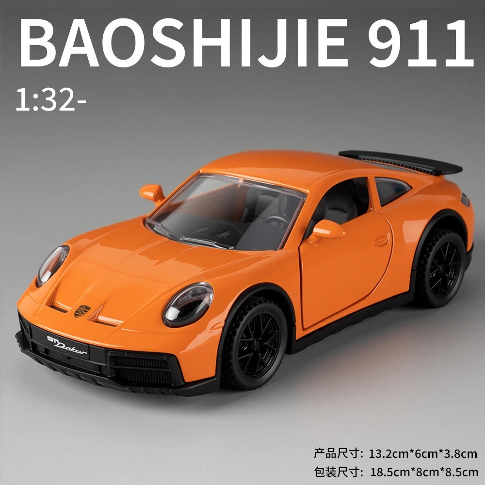 1:32 911 Sports car Alloy Car Diecast