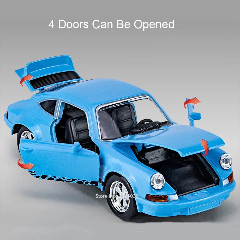 1:36 Porsche 911 Carrera 1974 Toy Models Alloy Diecast