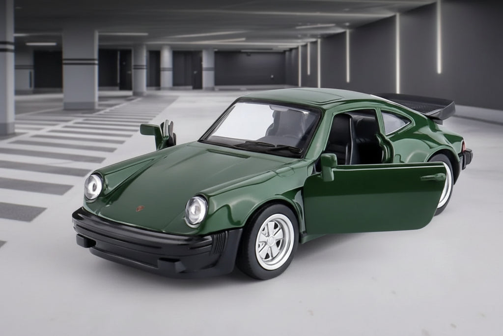 1:36 Porsche 911 Turbo 1987 Audi 1980 Classic Car Model Diecast Retro