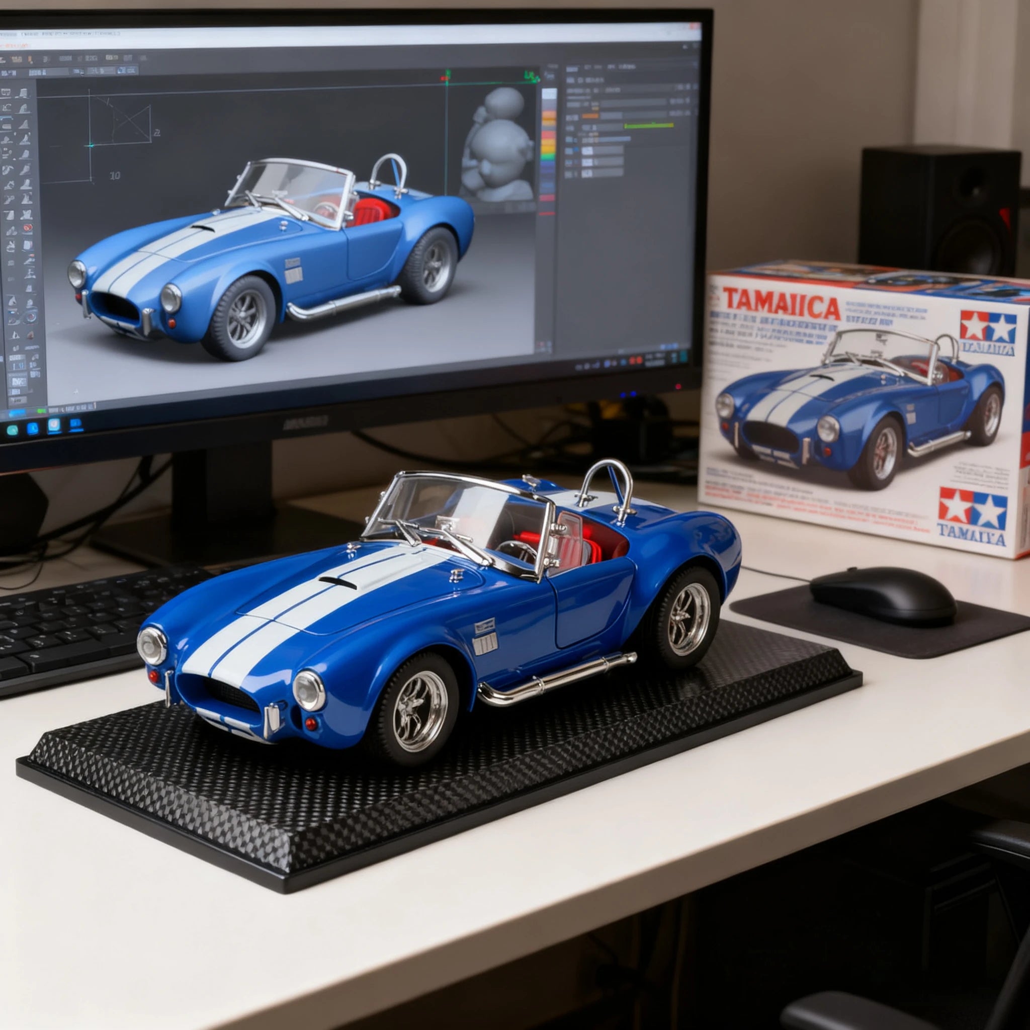 1:22 Cobra Convertible Sports Car Model