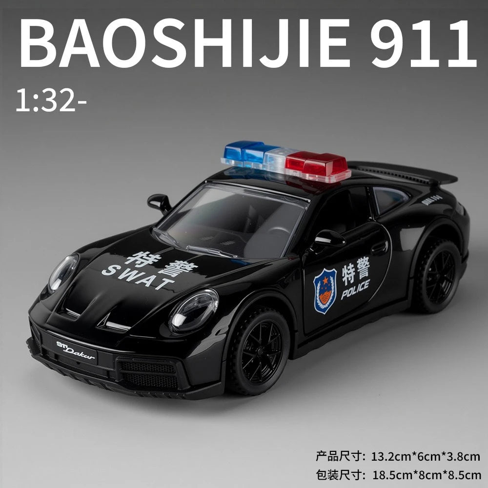 1:32 911 Sports car Alloy Car Diecast