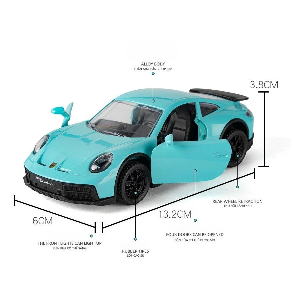 1:32 911 Sports car Alloy Car Diecast