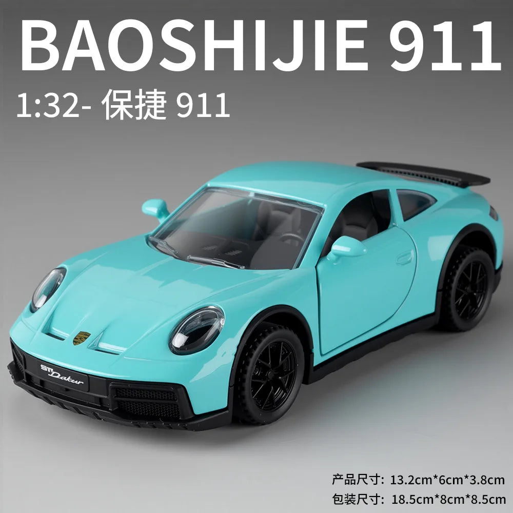 1:32 911 Sports car Alloy Car Diecast